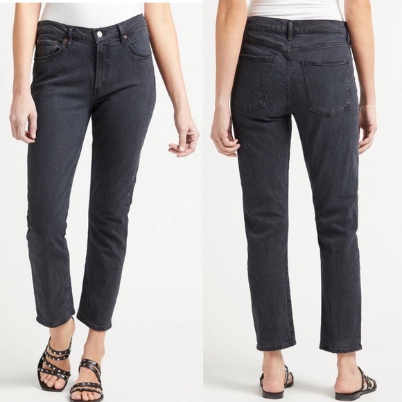 Agolde Denim - Agolde Women's Straight Leg Jeans - Dark Gray